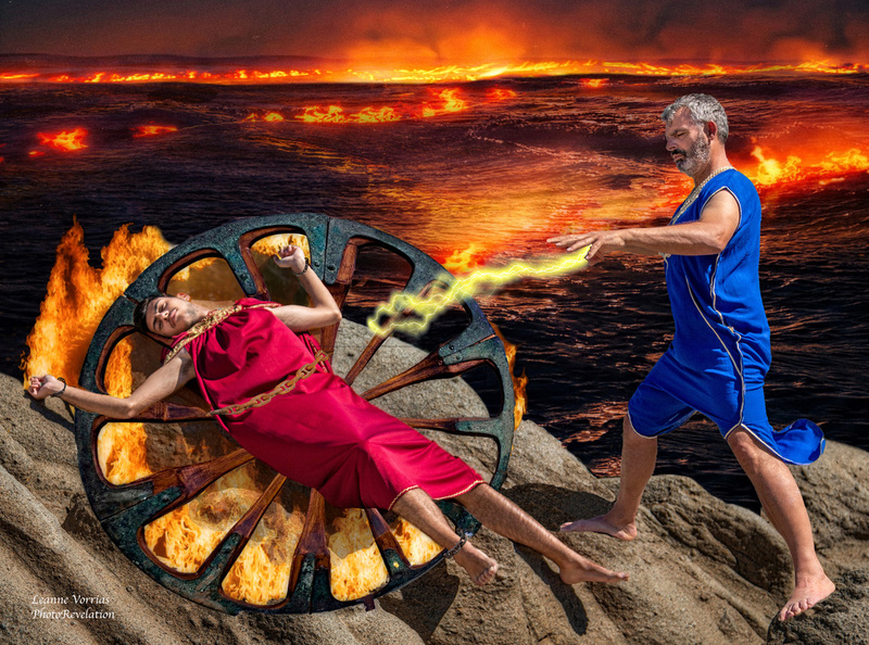 IXION and ZEUS-WM.jpg :: Gods and Goddess  Mythologies by Photographer Leanne Vorrias