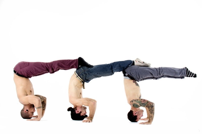 P27.jpg :: Three Male Dancers - Standing On Head
