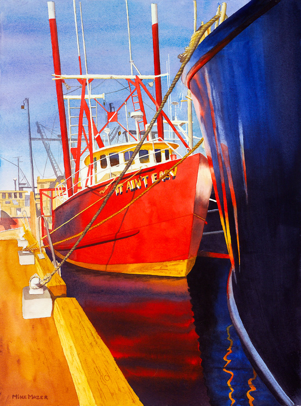 111.jpg :: Watercolor painting by Mike Mazer, Mattapoisett, Massachusetts, USA