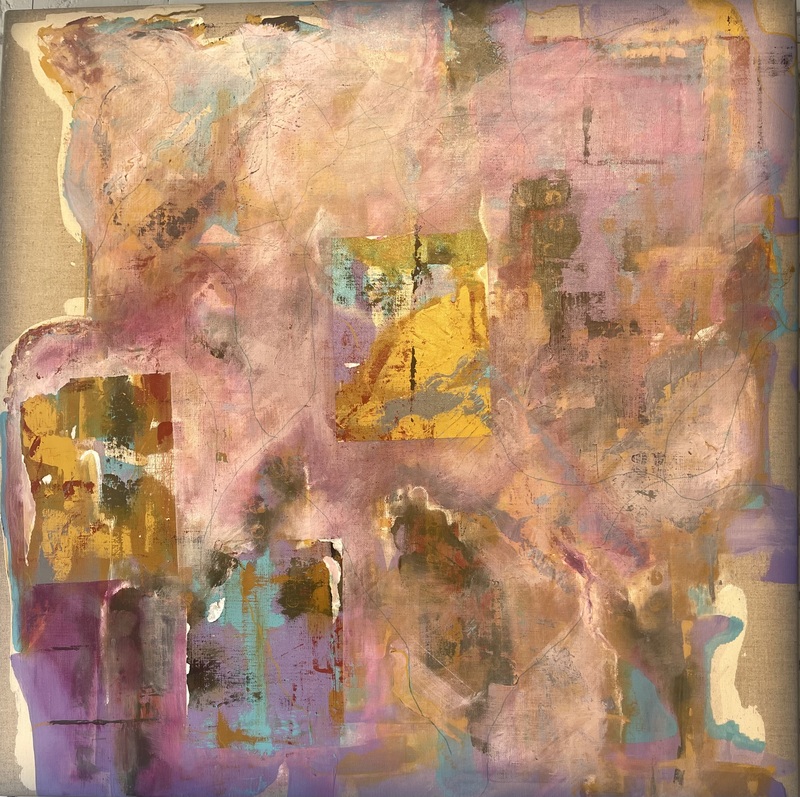 Crevices 2 Acrylic on Caravaggio linen 100 X 100 cm.jpg