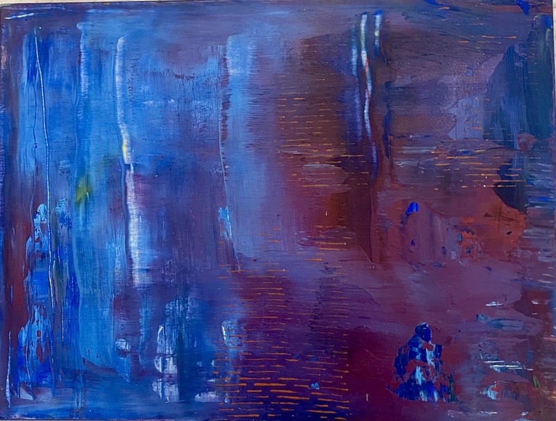 Crevices 25  Acrylic on timber 31 X 23 cm.jpg