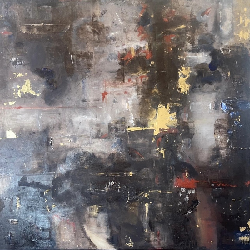 Crevices 3 Acrylic on Canvas 100 X 100 cm.jpg