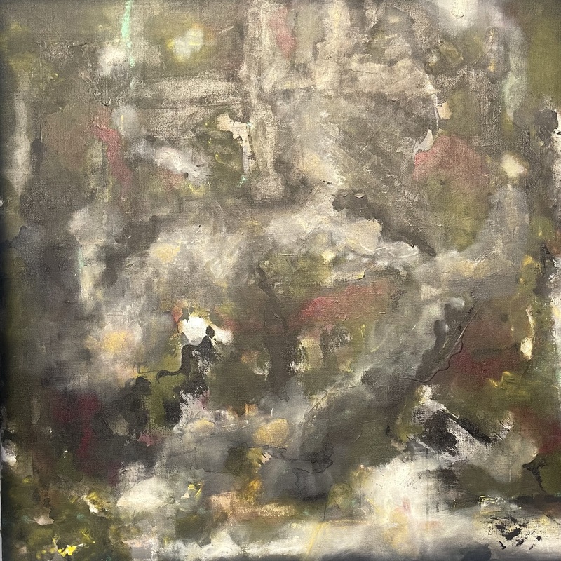 Crevices 7 Acrylic on Caravaggio linen 100 X 100 cm.jpg