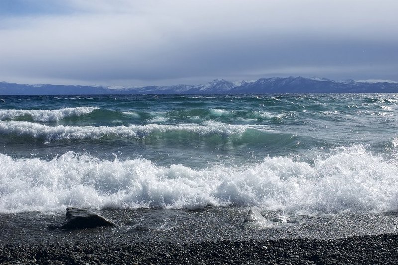 Wind and Waves.jpg :: Lake Tahoe California....It's not often that you see waves like this on the lake.....Limited Edition of 1200