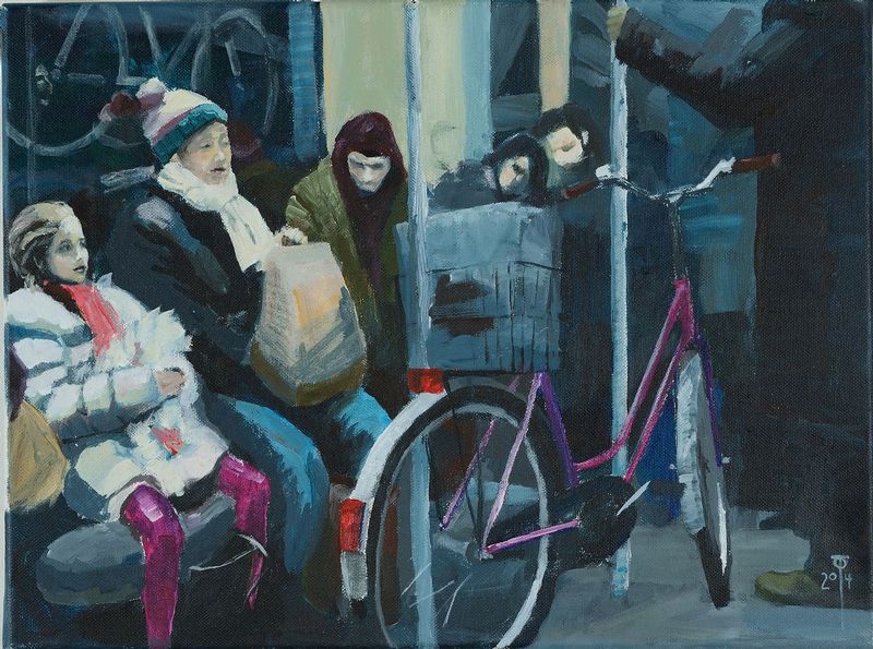 Night_Train_small.jpg :: 30 x 40 cm acrylic on canvas