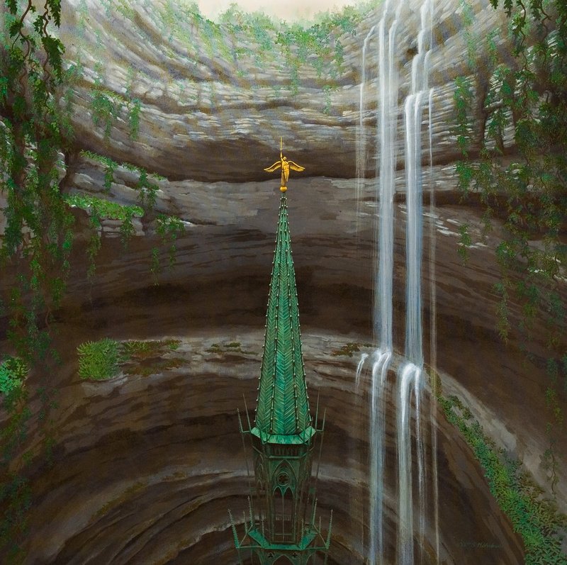 Andrade_Matthew_Ascension_2005_acrylic_on_canvas_48x48.jpg :: Matthew Andrade - Ascension, 2005, acrylic on canvas, 48 x 48 inches