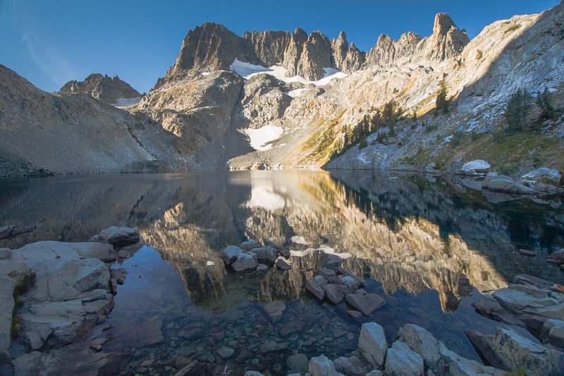 _MG_46561.jpg :: Iceberg lake with Minarets in background (Ansel Adams Wilderness) (A2:3) (LE3k)