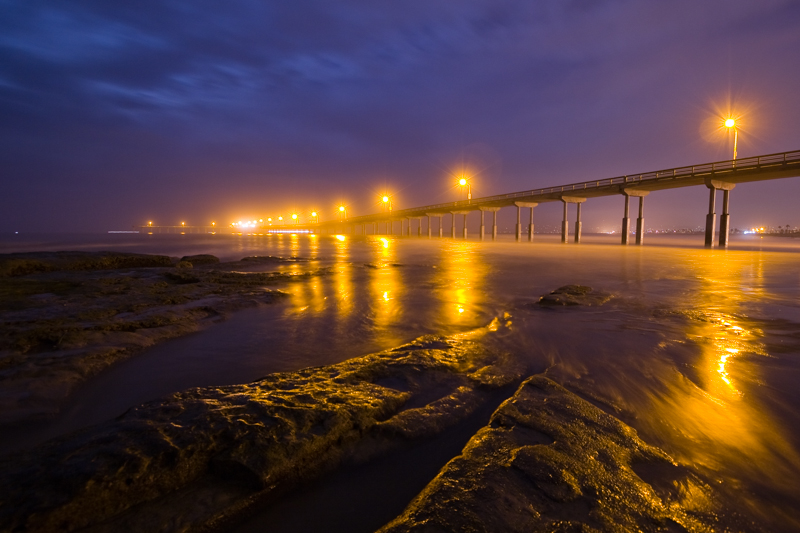 Glowing Pier.jpg :: This image won honorable mention, which means it was in top 100 our of 1500 images supplied to Photographer's Forum Magazine. (A2:3) (LE3k)