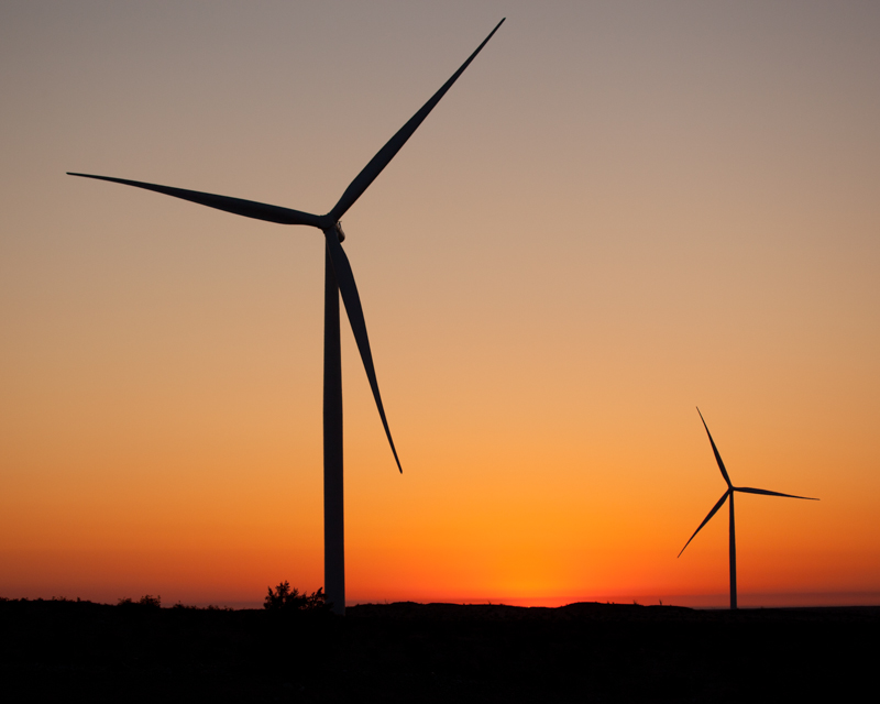 Power at Sunrise1.jpg :: Over 100 towering windmills meet the morning sun and ensuing wind to generate power for nearby San Diego and Imperial Valley
