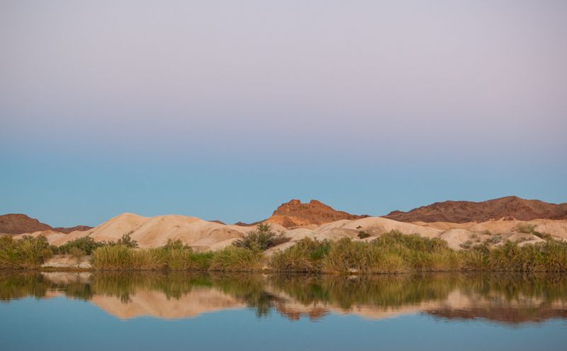 Rivers Edge at Sunset.jpg :: The edge of the Colorado River at Sunset. (A2:3)(LE4k)