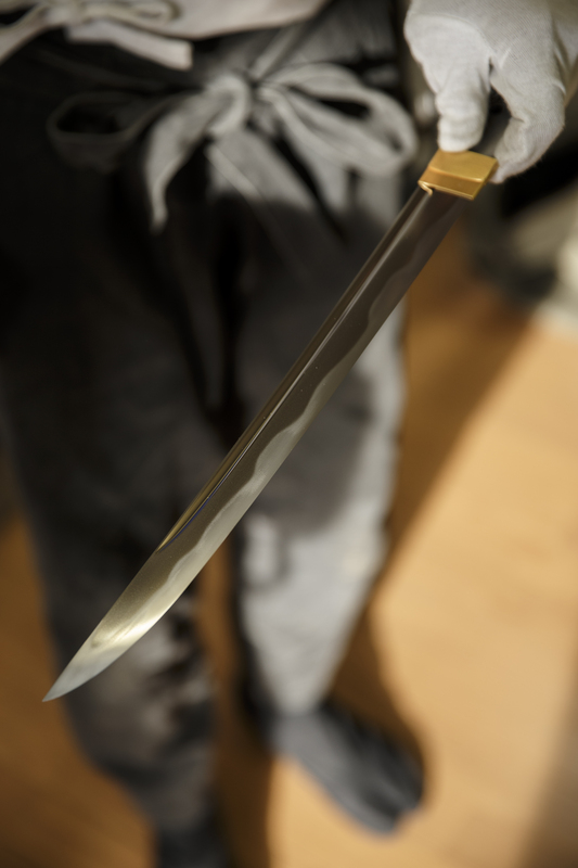 ralphie_65U0644(2).jpg :: The Finished Katana by Hide Hira. Location: Nagano Japan. Photo: Bryan Ralph