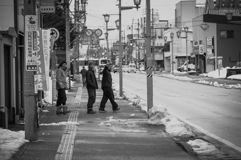ralphie_65U7613(2).jpg :: Skiers: Matt Margetts, Riley Leboe, Joe Schuster  Location: Hakuba, Japan  Photo: Bryan Ralph