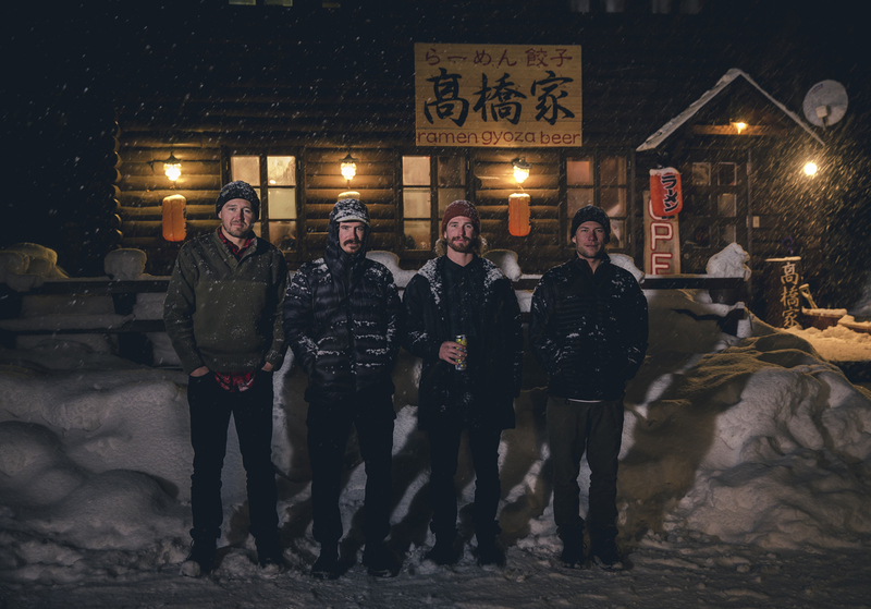 ralphie_65U8033(1).jpg :: Skiers: Riley Leboe, Mike Henitiuk, Matt Margetts, Joe Schuster  Location: Hakuba, Japan  Photo: Bryan Ralph