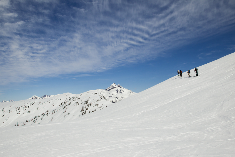 ralphie_Terrace_U5C9646.jpg :: Skiers: Riley Leboe Anna Segal Simon Dartoi and Brad Location: Shames BC. Photo: Bryan Ralph