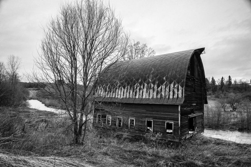 Barn Over Troubled Waters BW.jpg