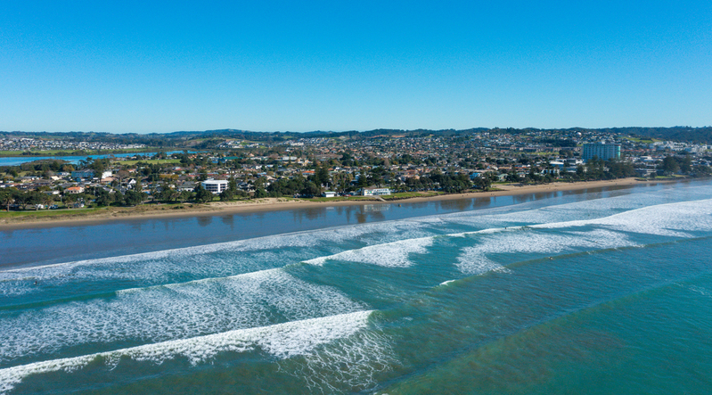 Orewa Beach Front  DJI_0842.jpg :: Orewa Beach, Orewa, Hibiscus Coast, Auckland, New Zealand
