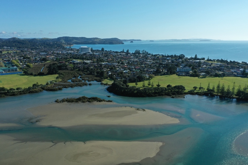Orewa estuary aerial photo DJI_0041.jpg :: Orewa beach and estuary aerial photos
