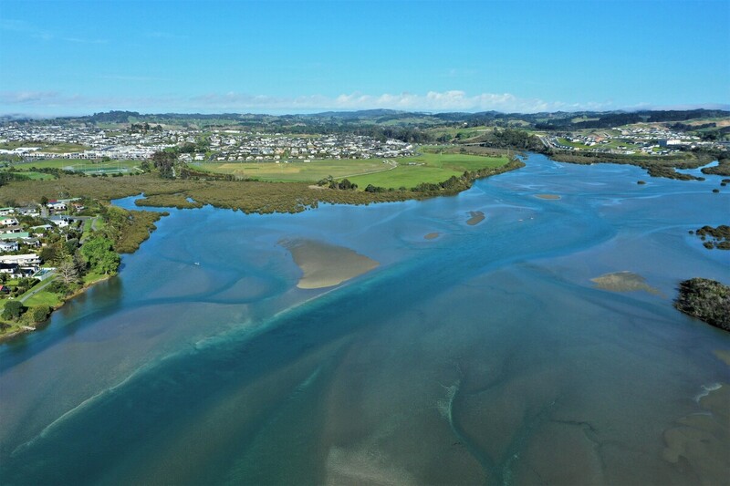 Orewa estuary aerial photo DJI_0044.jpg :: Orewa beach and estuary aerial photos
