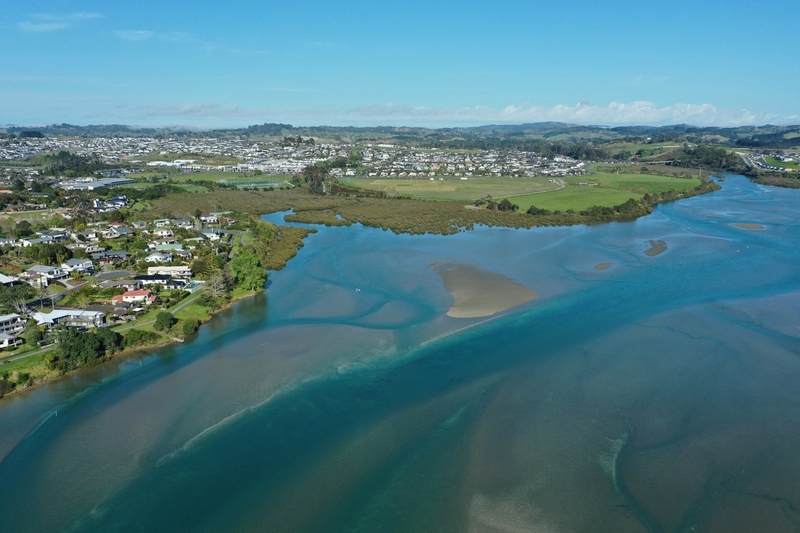 Orewa estuary aerial photo DJI_0046.jpg :: Orewa beach and estuary aerial photos