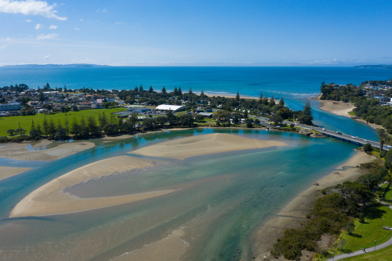 Orewa estuary aerial photo DJI_0955(2).jpg :: Orewa beach and estuary aerial photos