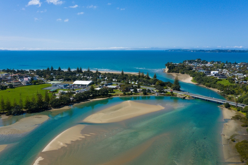 Orewa estuary aerial photo DJI_0973(2).jpg :: Orewa beach and estuary aerial photos