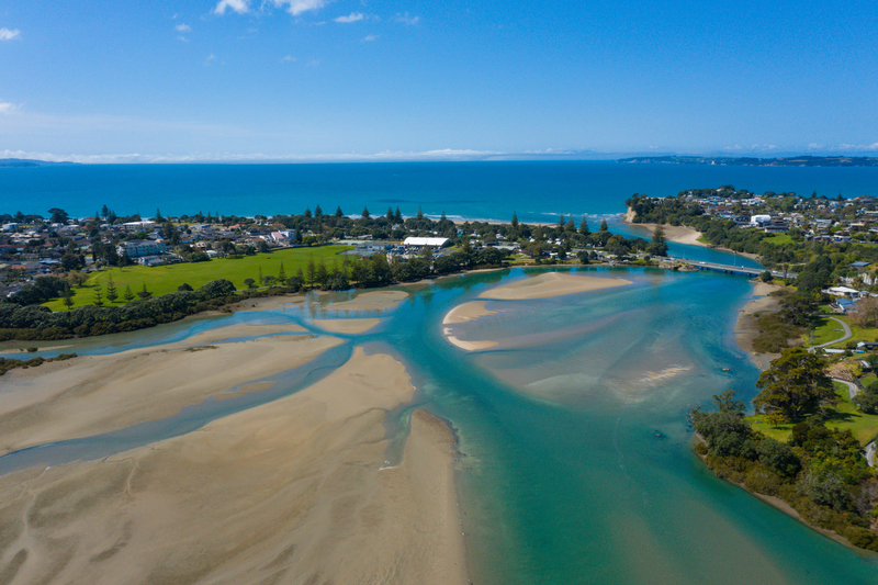 Orewa estuary aerial photo DJI_0975(2).jpg :: Orewa beach and estuary aerial photos