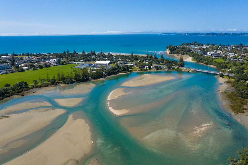Orewa estuary aerial photo DJI_0977(2).jpg :: Orewa beach and estuary aerial photos