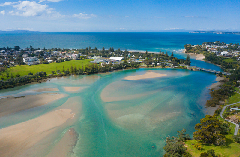 Orewa estuary aerial photo DJI_0997(2).jpg :: Orewa beach and estuary aerial photos