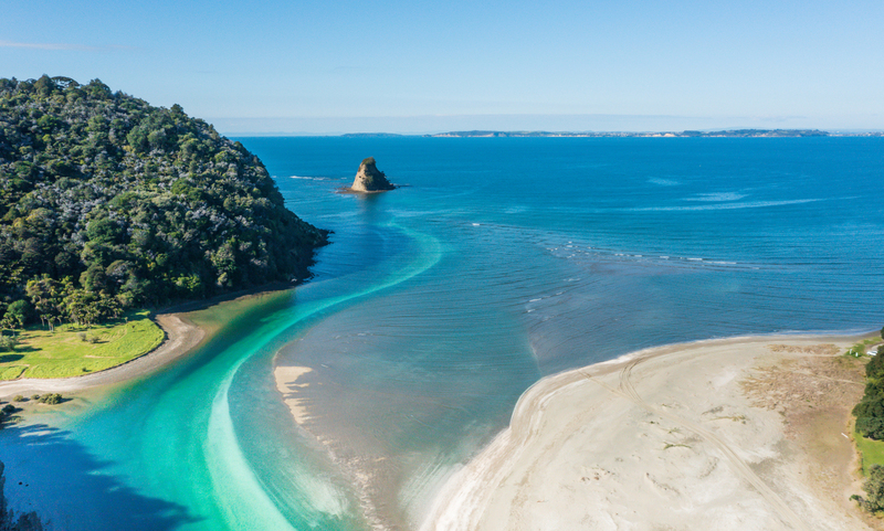 Waiwera DJI_0870(1).jpg ::  Waiwera beach, Hibiscus coast, Rodney, New Zealand