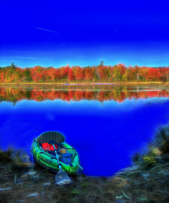 310 Boat on a Maine Pond copy(1).jpg :: 310 Boat on a Maine Pond