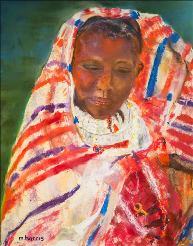 77 Woman Maasi Wrap Painting Web.jpg :: Maasi Wrap