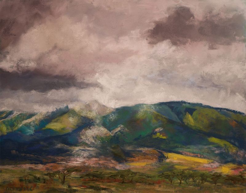 80 Serengeti Landscape 4 Painting Web.jpg :: Serengeti