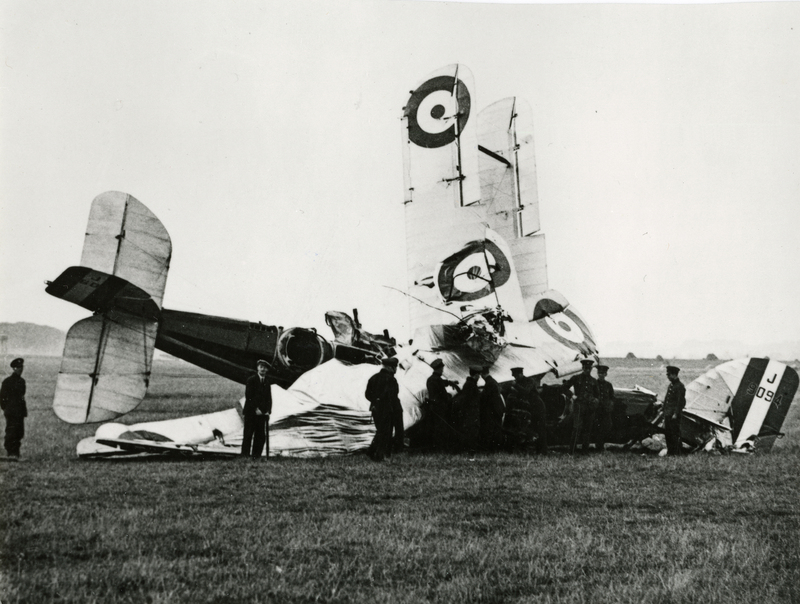 RAF Leuchars Wapitis crash 29 July 1930 no casualties 1917.jpg