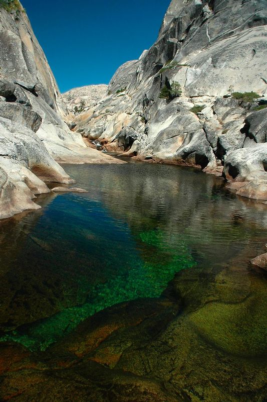 CHERRY GORGE No2.jpg :: EMIGRANT WILDERNESS, CALIFORNIA
Cold emerald pools fill the glacier carved gorges of Cherry Creek Canyon.