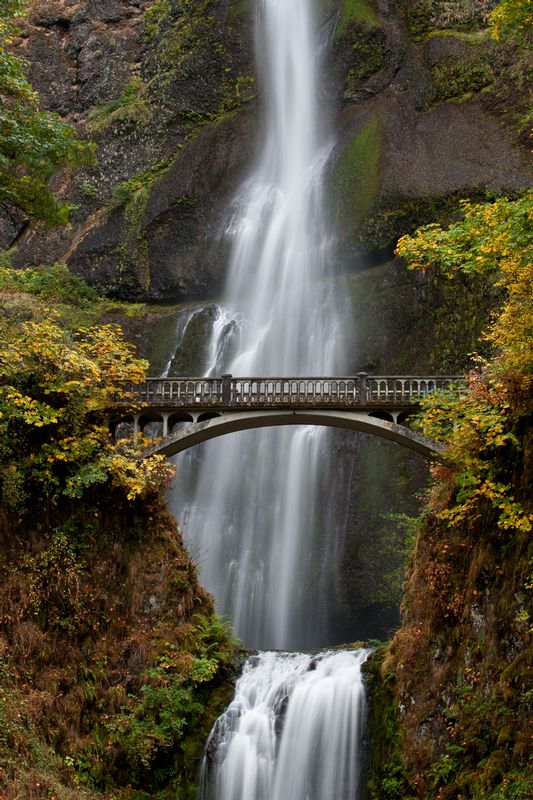 MULTNOMAH.jpg :: COLUMBIA RIVER GORGE, OREGON
Oregon's most famous waterfall cascades over the colorfully adorned cliffs of the Columbia River Gorge. 