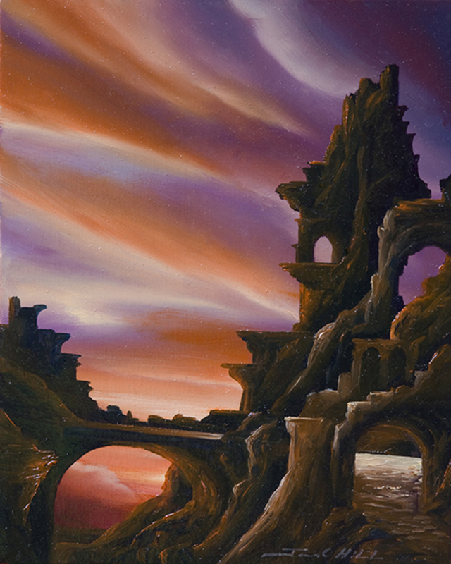 2012 Dresden Castle.jpg :: A painting of castle ruins