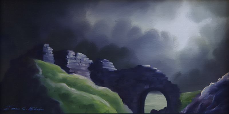 2012 Dunscaith Castle II - 6 x 12 - Original Oil Painting and Prints Available for Purchase.jpg :: 2012 Dunscaith Castle II - 6 x 12 - Original Oil Painting and Prints Available for Purchase