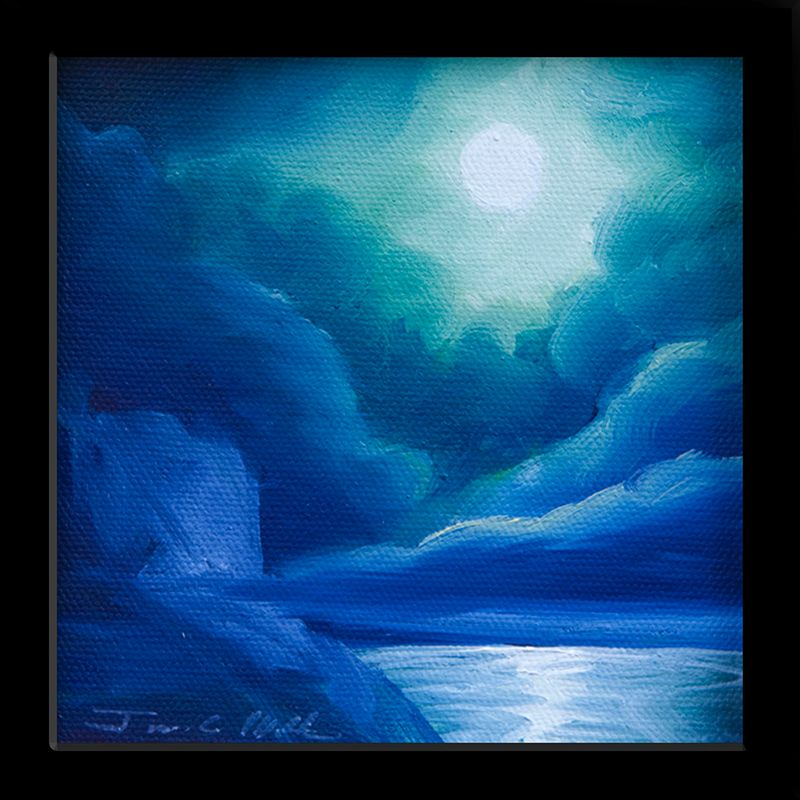 2012 LG Blue Love.jpg :: A painting of moonlight over water
