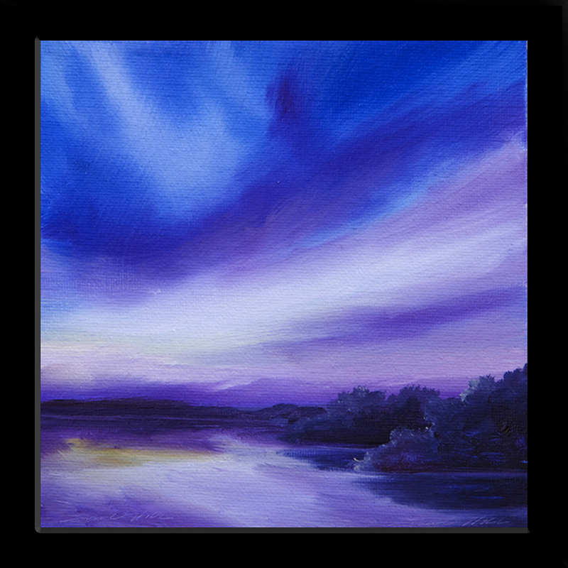 2012 LG Blue Sky Over Water.jpg :: A painting of a blue sky