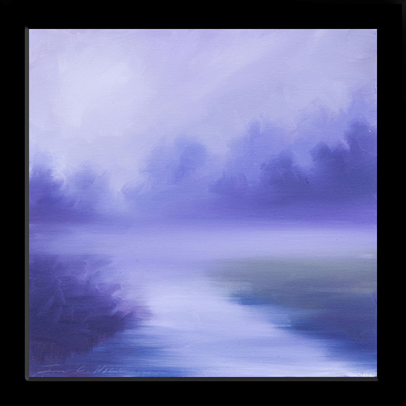 2012 LG Fog On the Water.jpg :: A painting of river with fog