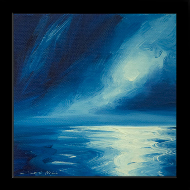 2012 LG Moonscape Ocean I.jpg :: A painting of a moon over an ocean