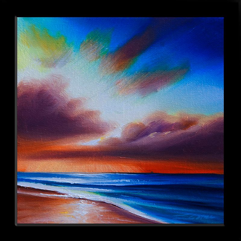2012 LG Ocean Sunset V.jpg :: A painting of an ocean sunset 