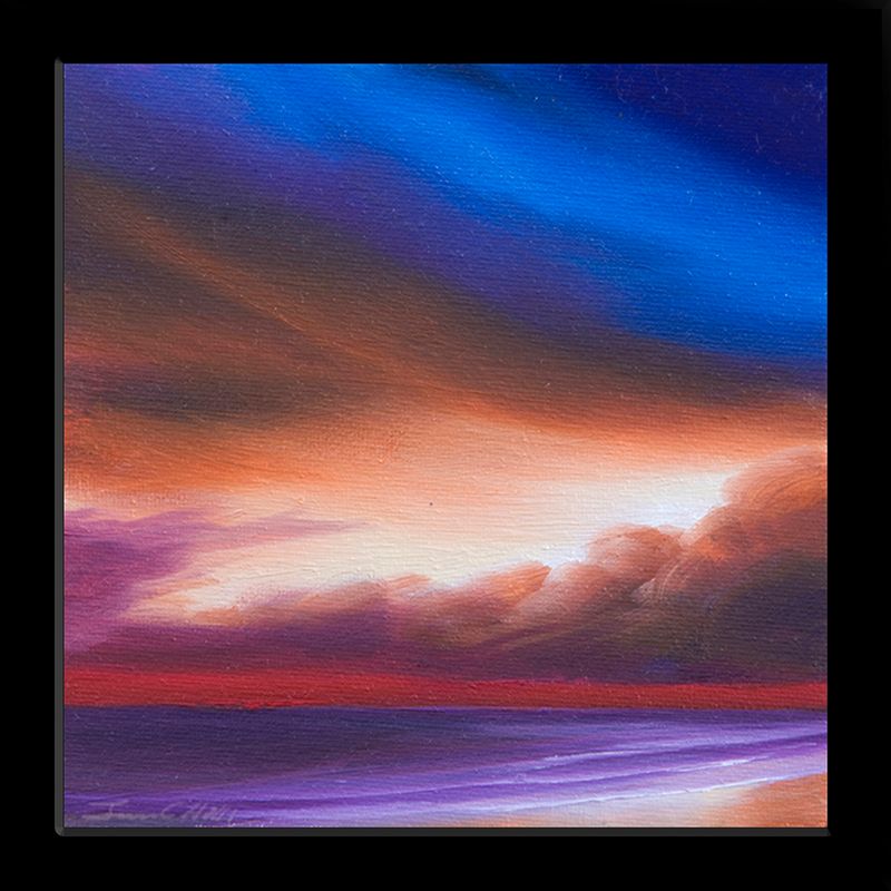 2012 LG Ocean Sunset VII.jpg :: A painting of an ocean sunset
