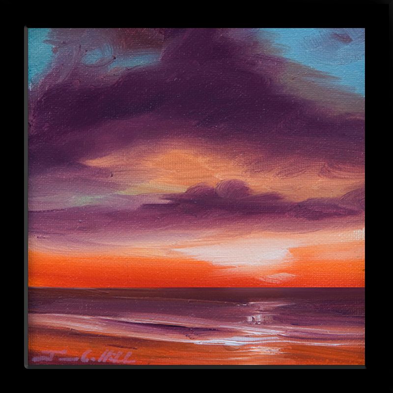 2012 LG Ocean Sunset.jpg :: A painting of an ocean sunset