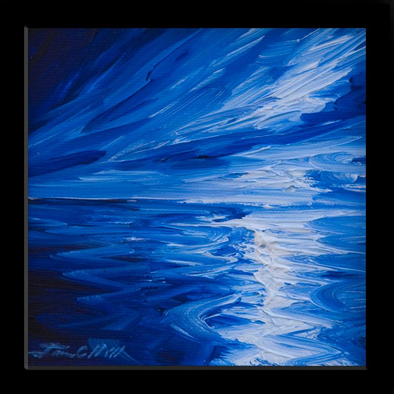 2012 LG Radient Blue.jpg :: A painting of a moon over a lake