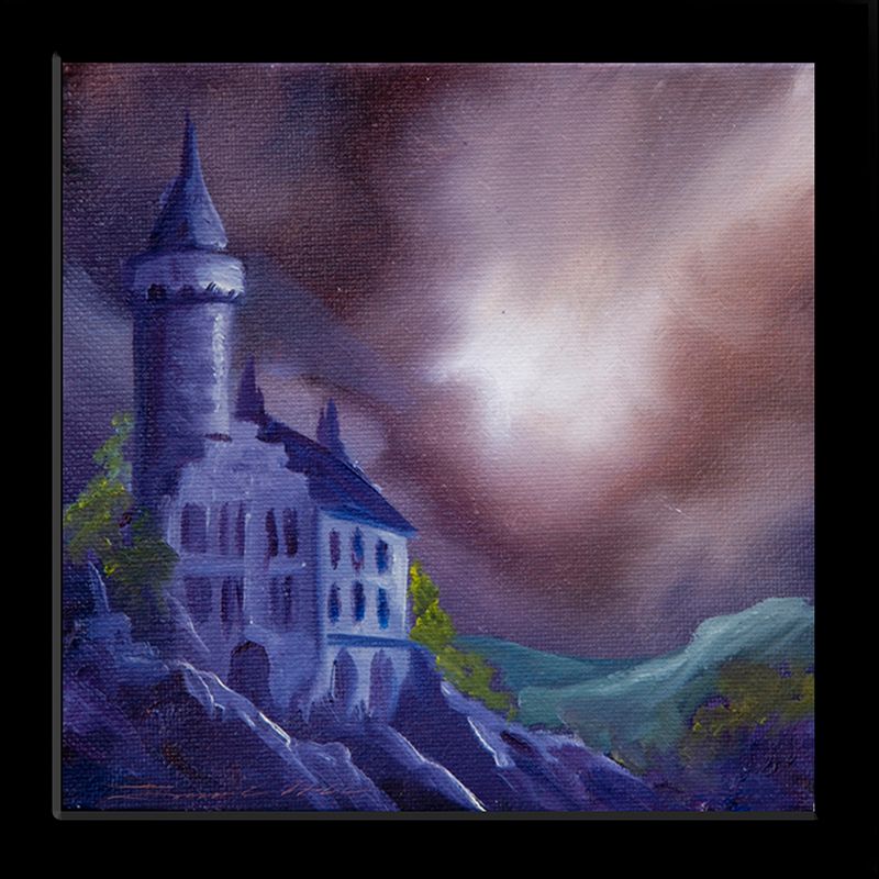 2012 Welsh Castle Oil on Canvas - 6 x 6 - Price Available upon Request.jpg :: Welsh Castle - Oil on Canvas - 6 x 6 - Price Available upon Request