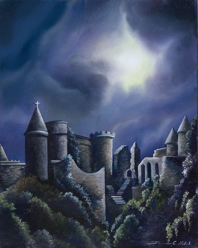 2013 Bachman Castle.jpg :: An original oil painting of the castle in Scotland