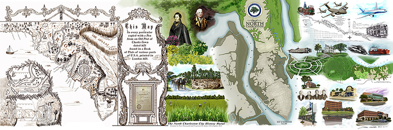 North Charleston Mural.jpg :: Painting of the History of the City of North Charleston