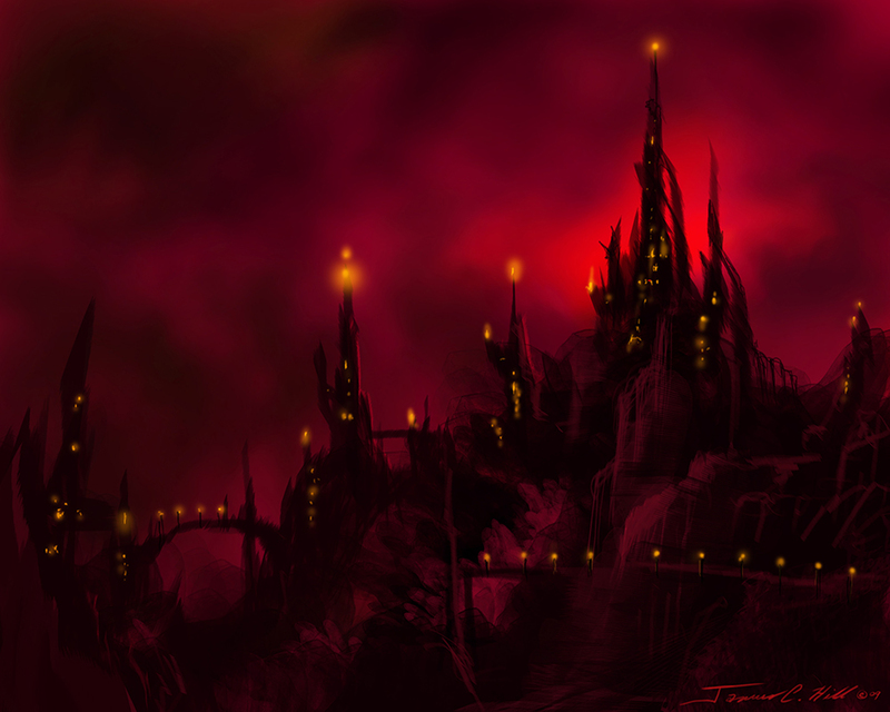 Redcastle small(1).jpg :: A powerful dark castle surrounded by inferno.