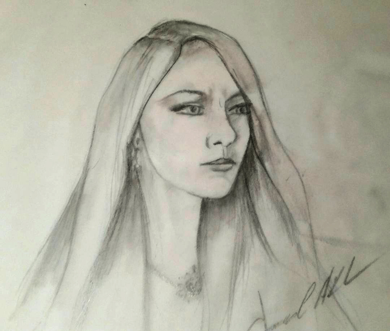 Saranda(1).jpg :: A portrait sketch of Saranda